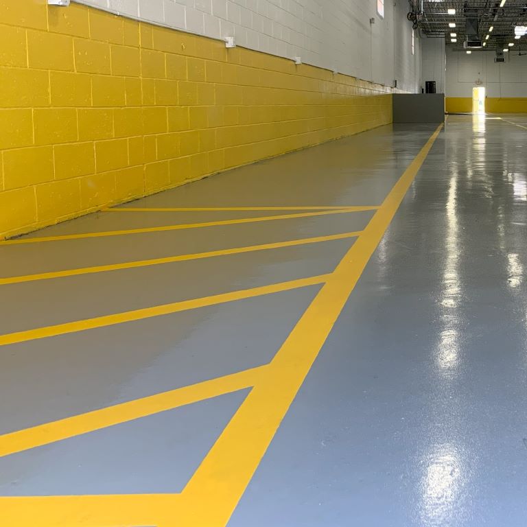 Warehouse Flooring Line Striping