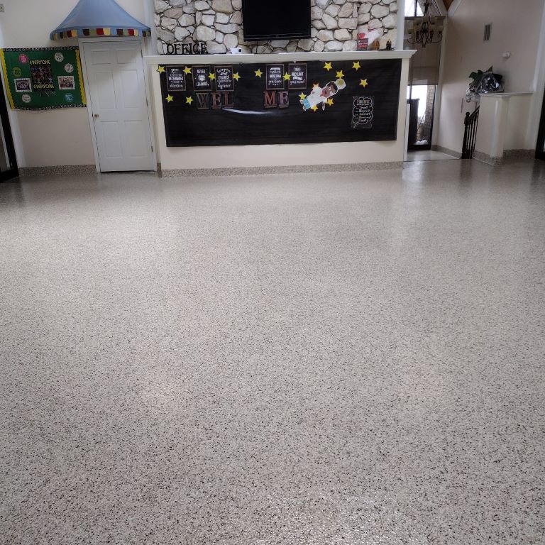 epoxy chip flooring