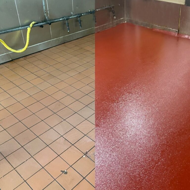 epoxy over tile flooring