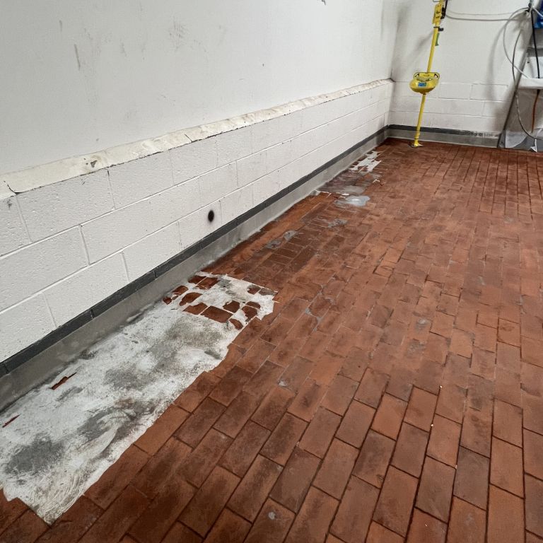 industrial kitchen flooring cove and prep