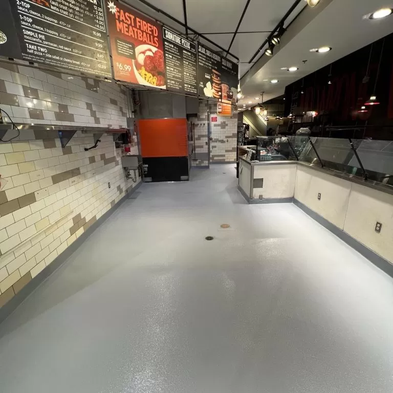 Commercial kitchen epoxy flooring