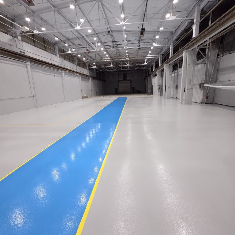 installation of epoxy flooring